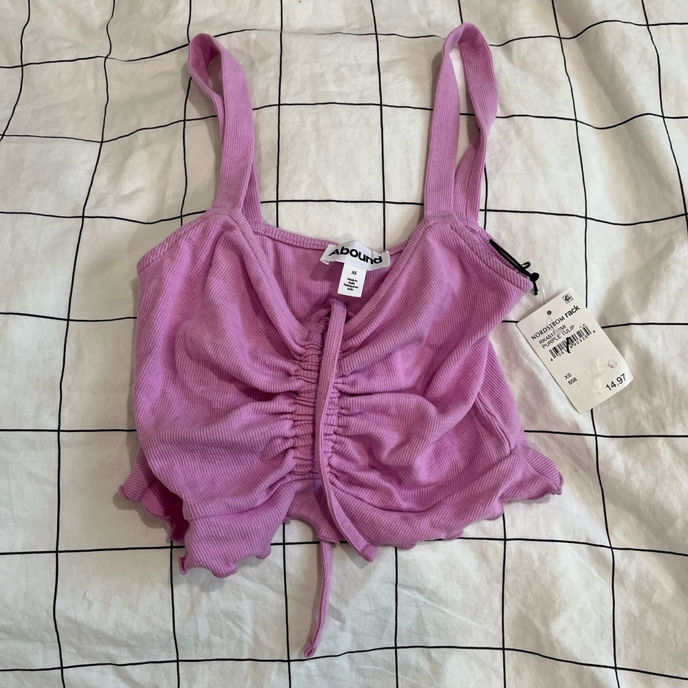 new with tags pink abound cropped tank